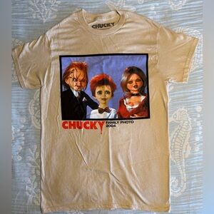 Chucky Family Photo Kids T-Shirt - Tan